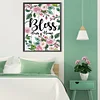>SALE<5D DIY Partial Special Shaped Drill Diamond Painting Bless Our Home Art 30x40cm