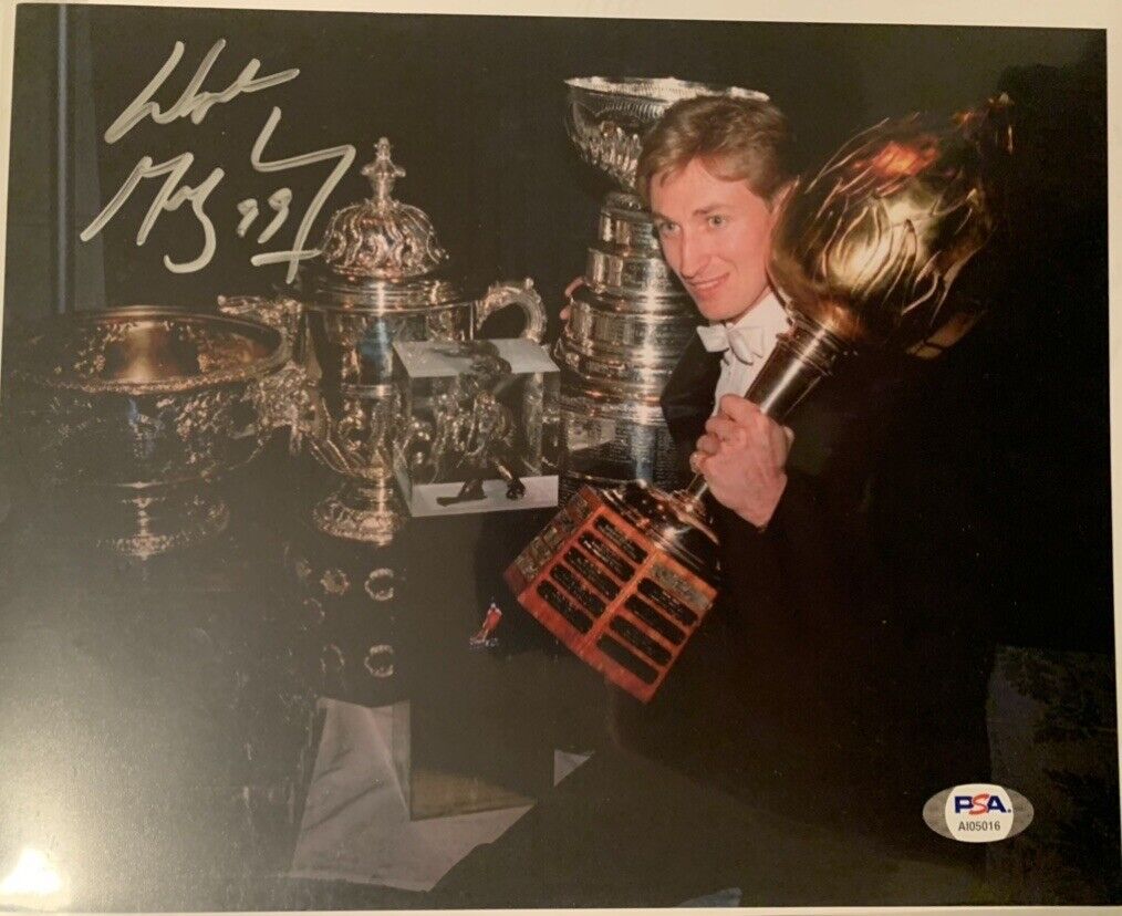 wayne gretzky Signed 8x10 Photo Poster painting Pic Auto Psa Coa Letter