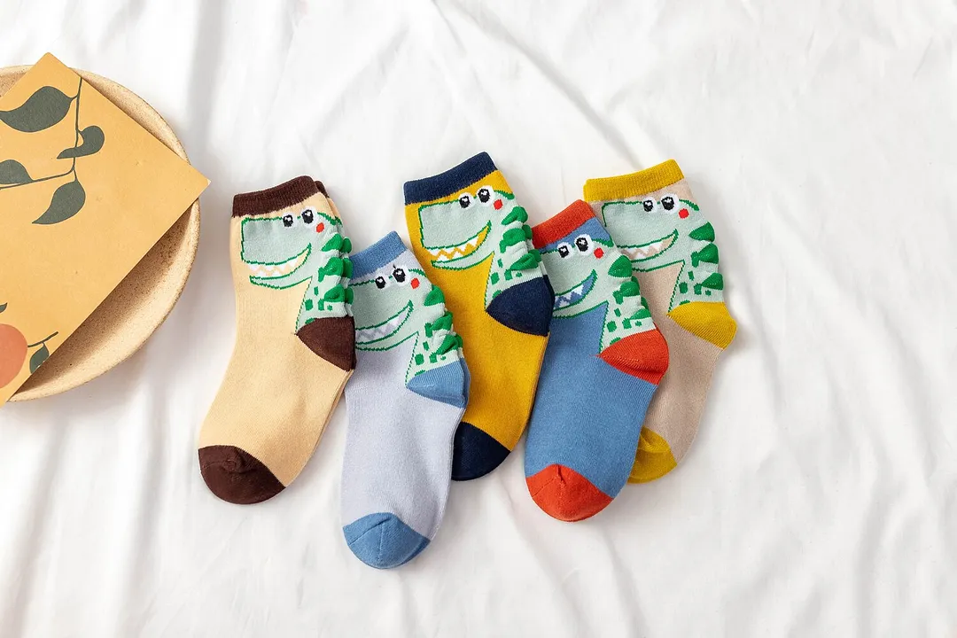 Kids Socks 5 Pair/lot Summer Thin Comfortable Breathable Cute Cartoon Socks Cotton Fashion Girls Socks Toddler Boys Socks Set