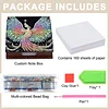 Wooden DIY Phoenix Diamond Painting Kit Note Box with 160 Papers for Office