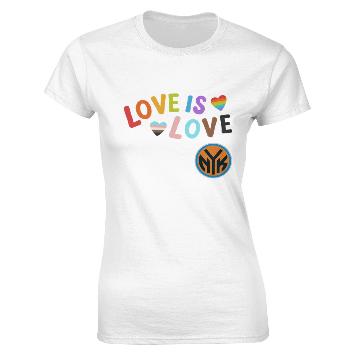 New York Knicks Love Pride Women's Crewneck T-Shirt