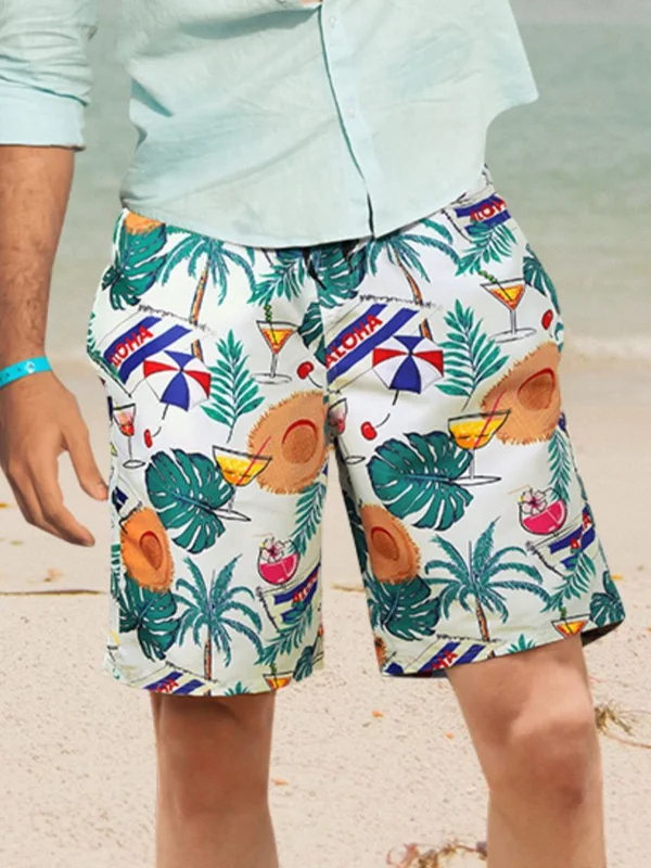 Tropical Printed Quick-Drying Trunks