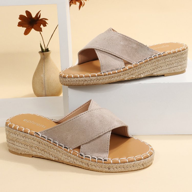 Solid Color Large Women's Sandals-PABIUYOU- Women's Fashion Leader