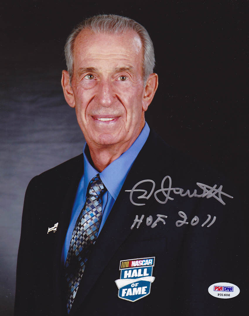 Ned Jarrett SIGNED 8x10 Photo Poster painting + HOF 2011 NASCAR LEGEND PSA/DNA AUTOGRAPHED