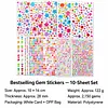 2150pcs DIY Self-Adhesive Gem & Rhinestone Stickers Sparkling Jewel Stickers for Crafts & Decorations