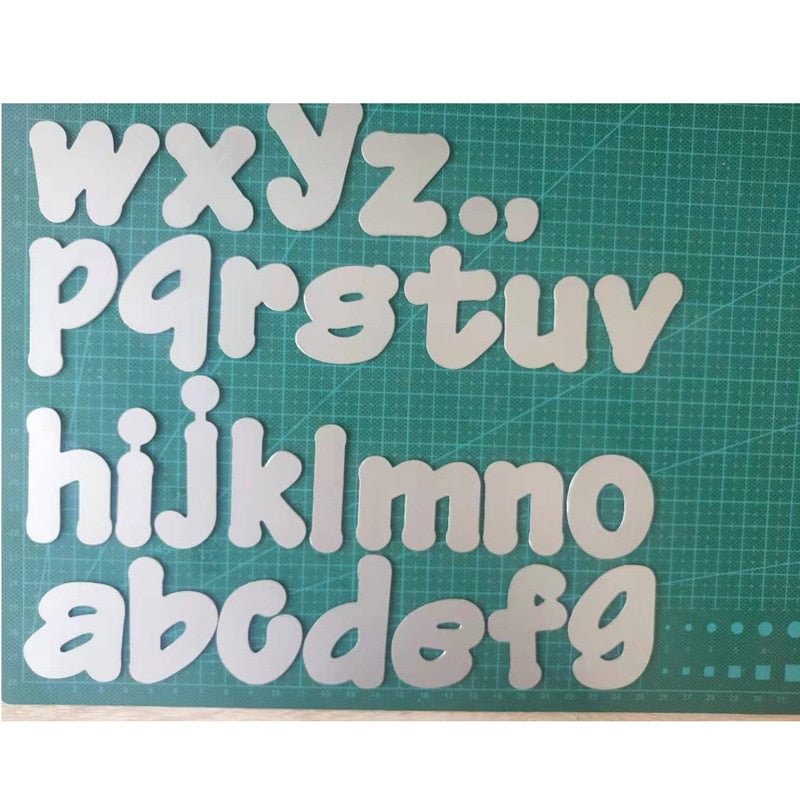 Lower Case Letters Set Die Alphabet Metal Cutting Dies Stencil Scrapbooking Embossing 2022 New Christmas Craft Stamps And Dies