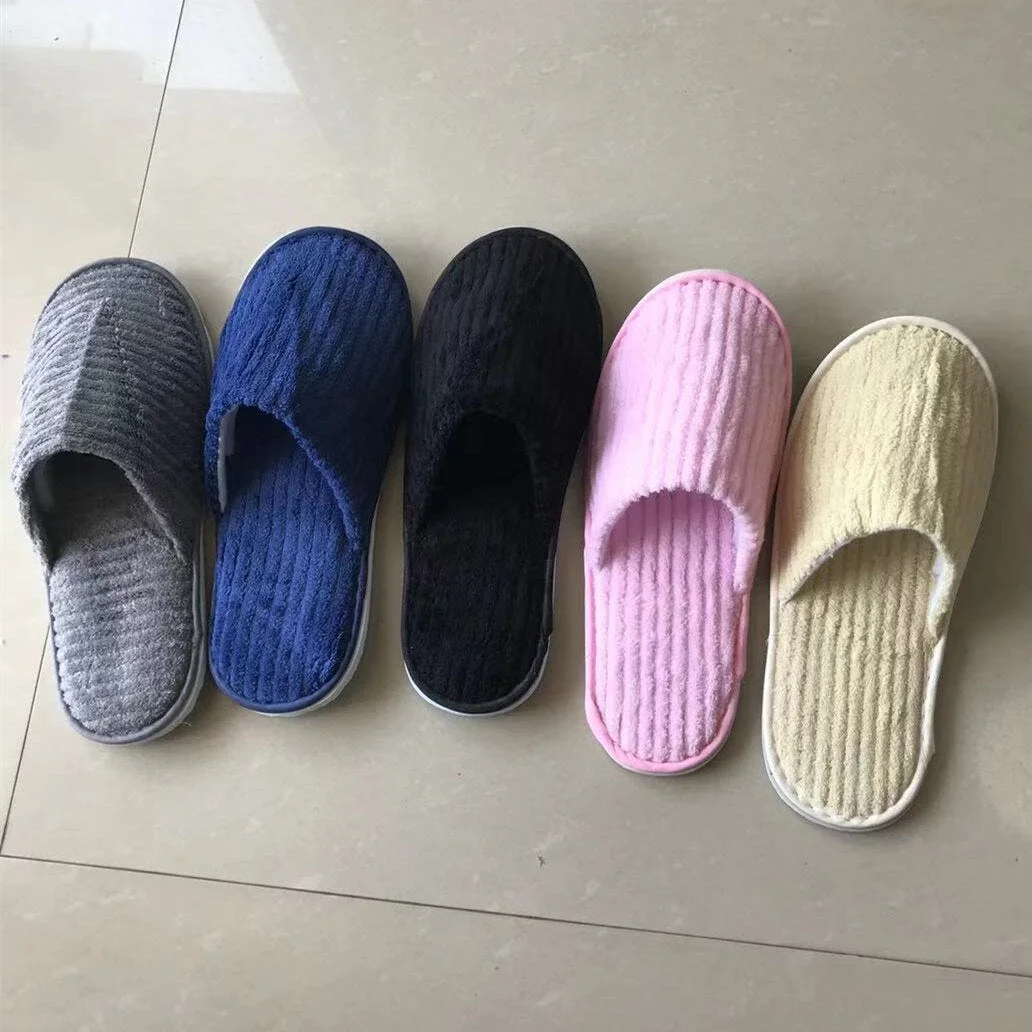 5 Pairs Winter Slippers Men Women  Hotel Disposable Slides Home Travel Sandals Hospitality Footwear One Size on Sale