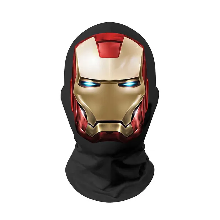 3D Spoof Face Simulation Headgear-Iron Man