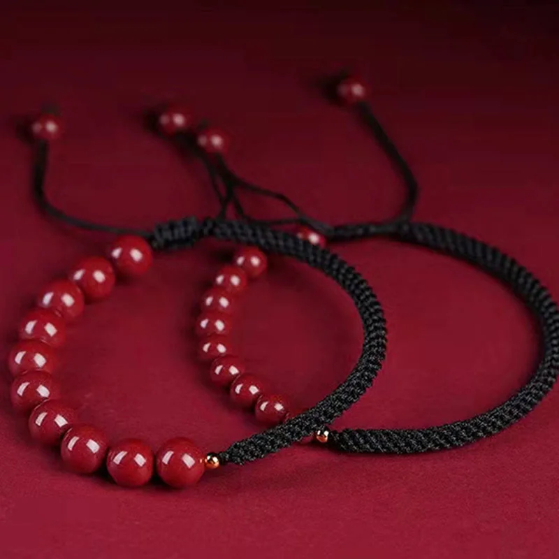 Cinnabar King Kong Knot Blessing String Bracelet