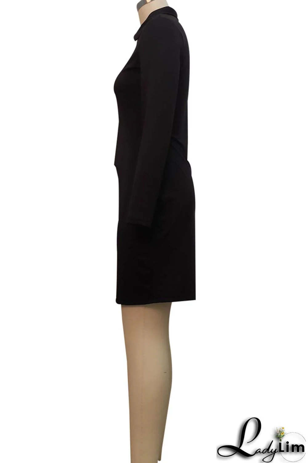 Pink Sexy Solid Split Joint Zipper Collar One Step Skirt Dresses