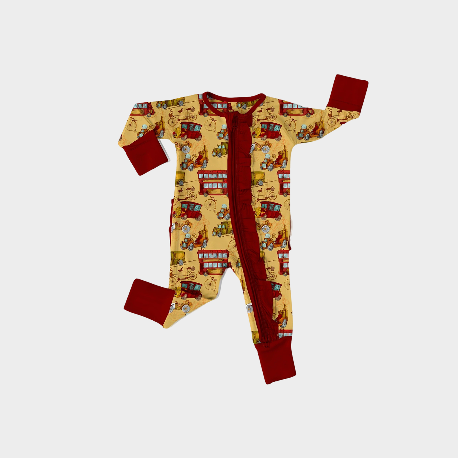 Vibrant Mix-Themed Bamboo Fiber Baby Romper REAL SILK LIFE
