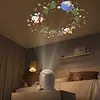 Dynamic Rotating LED Ocean Light Projector Dimmable Brightness & Flexible Stable Base Design Night Light Projector USB Powered & Versatile for Kids Bedroom Decoration