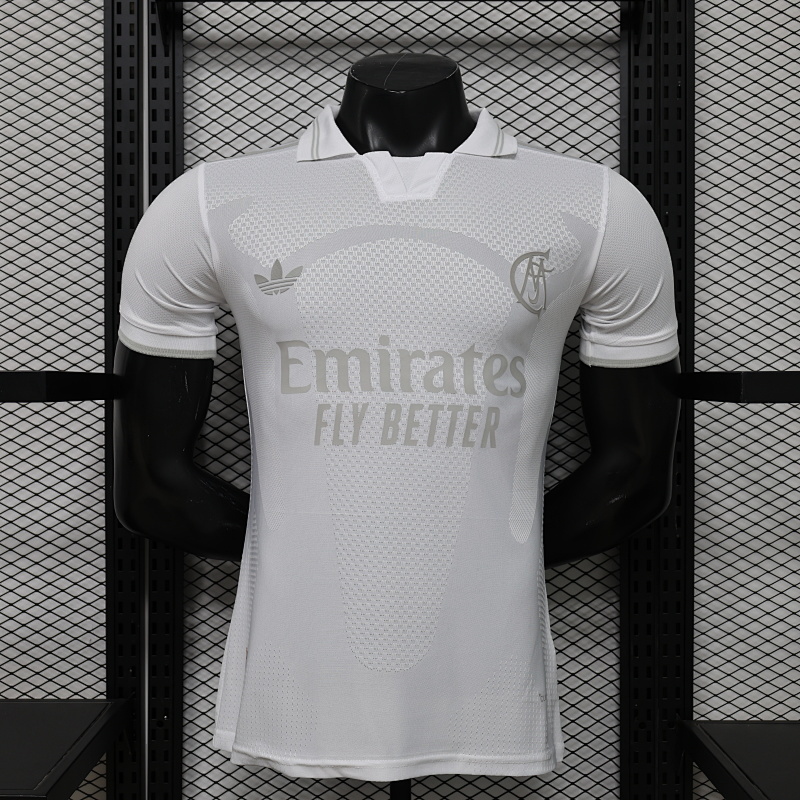 2026/2027 Player Version Real Madrid 125th Anniversary Edition White Football Jersey 1:1 Thai Quality