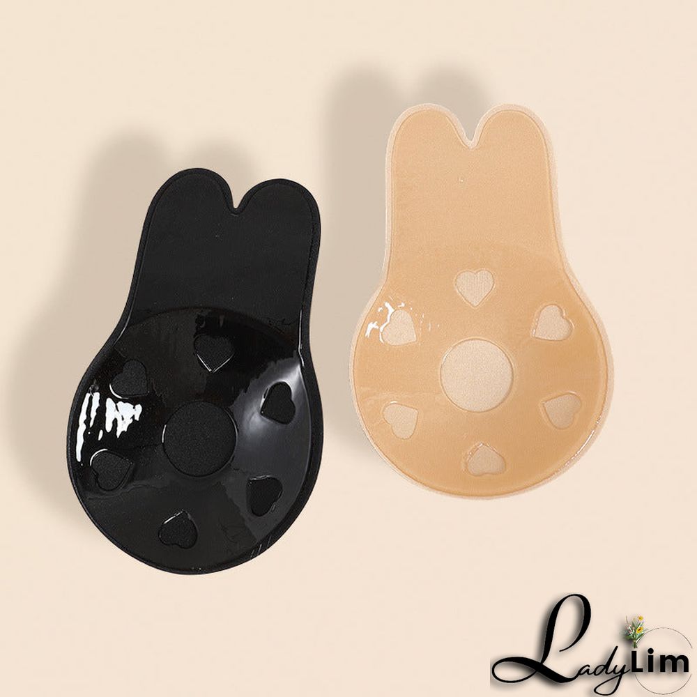 Rabbit Shape Self Adhesive Silicone Reusable Chest Stickers - Ladylim
