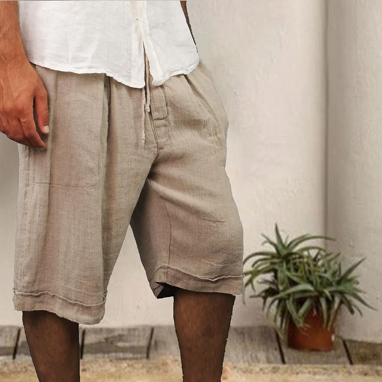 Men's Linen Holiday Linen Shorts 4bce