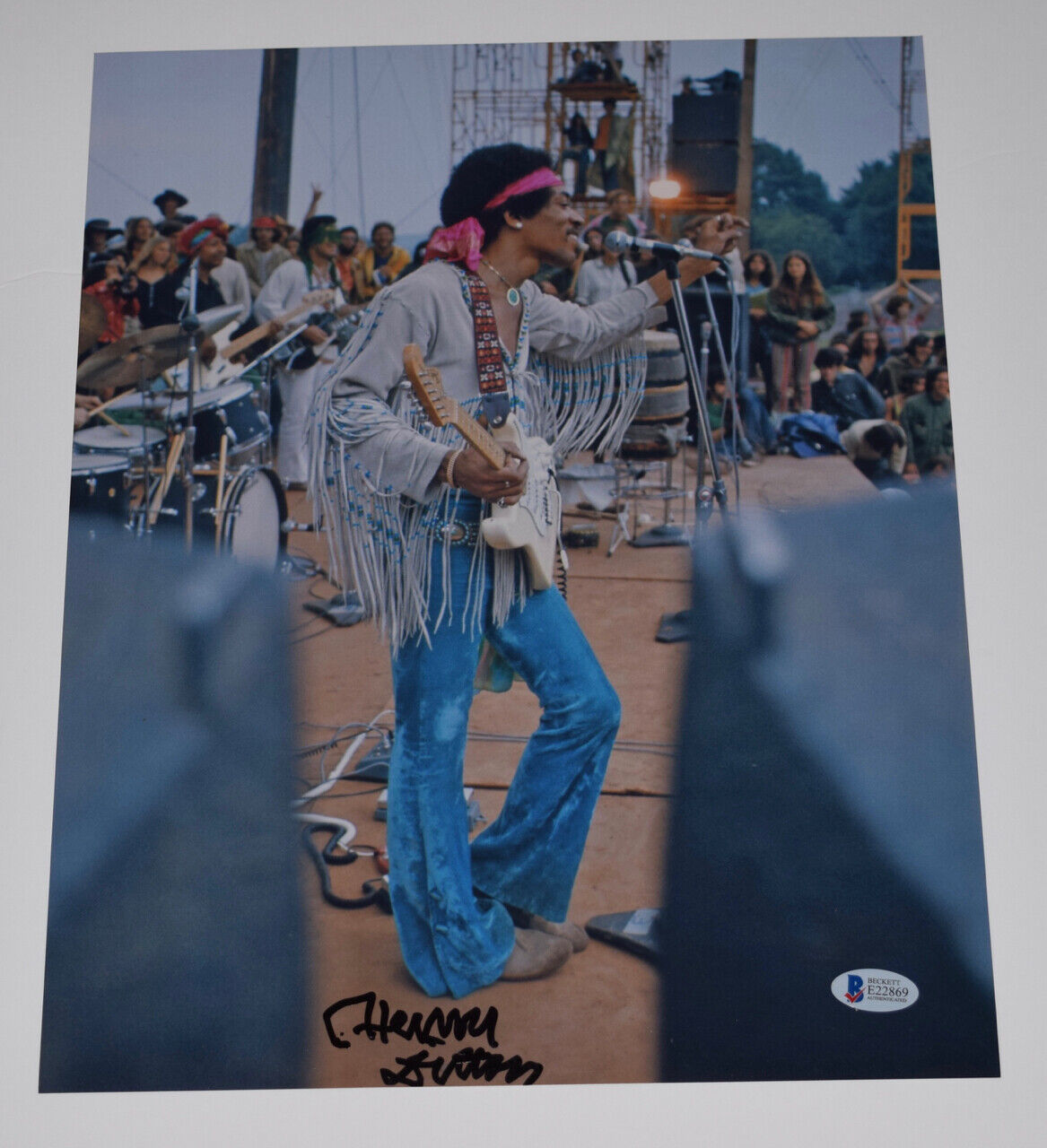 Henry Diltz Signed Autographed 11x14 Photo Poster painting Jimi Hendrix Photo Poster paintinggrapher Beckett COA