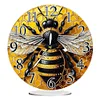 (US Only)Bee 2D Flat Acrylic DIY Diamond Painting Clock Kit 5D Diamond Art Clock