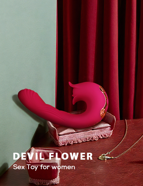 Devil Flower Sex Toys Sucking Dildo Vibrator For Women