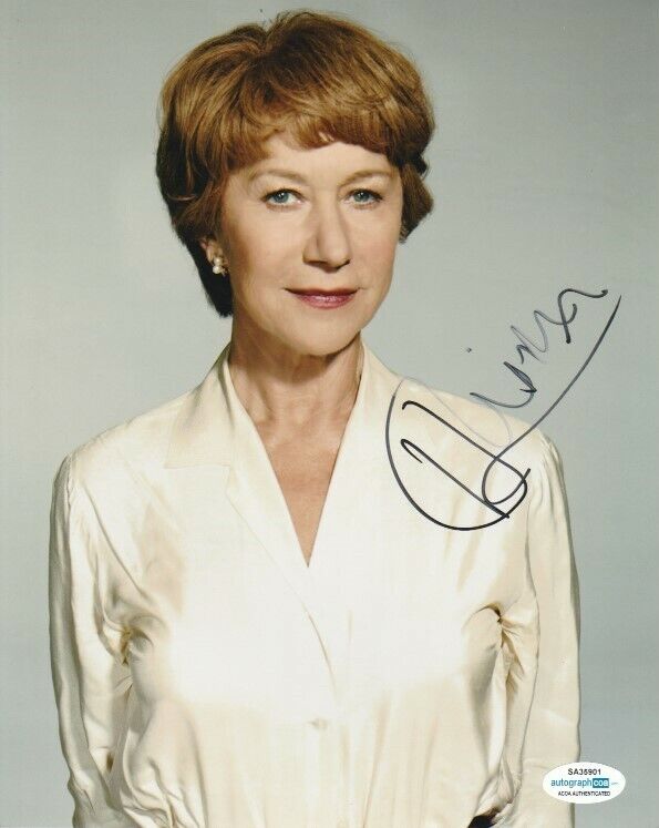 LEGENDARY ACTRESS HELEN MIRREN SIGNED HITCHCOCK