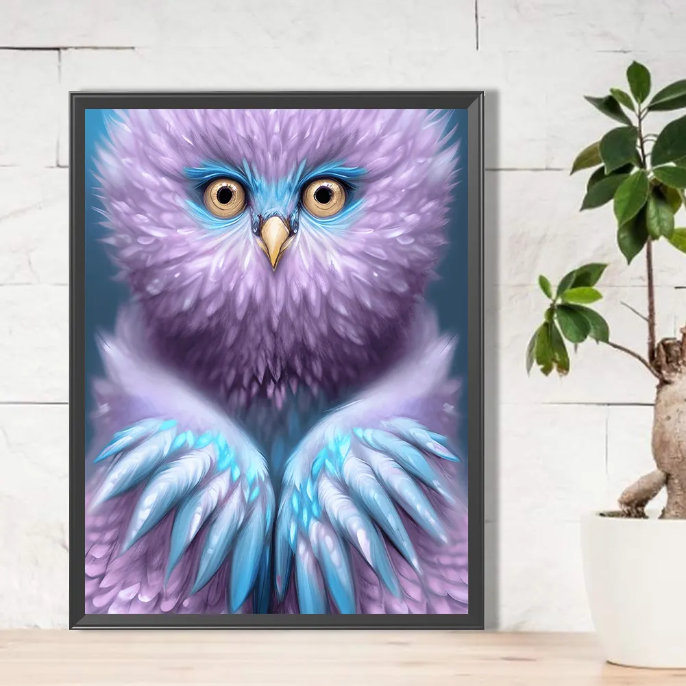 Full Round Diamond Painting 40*50cm - Fluffy Bird