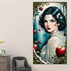 Diamond Painting -DIY Round Partial AB Drill Black Hair Girl(45x80cm)