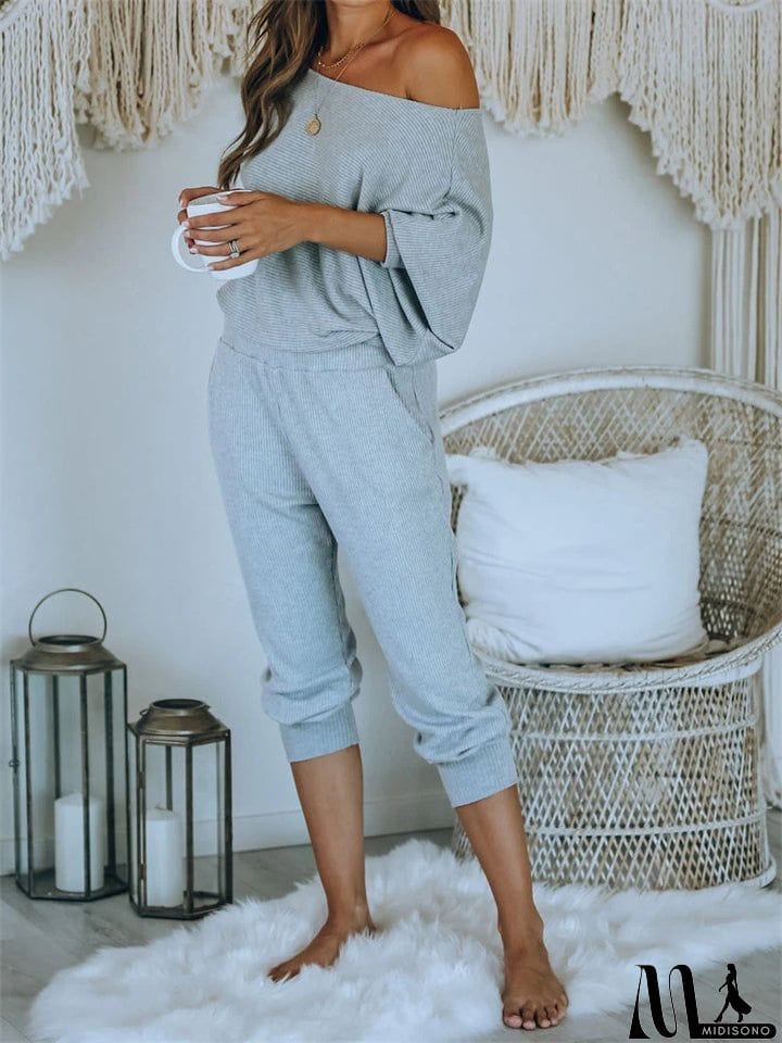MidiSono - Women's Leisure Comfort Home Wear Outfits