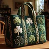 Irish Shamrock Quilted Tote Bag GFTOTP9063🔥All items are shipped in a default size of 15x14 inches.