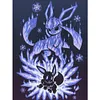 Orange Silhouette Pok&eacute;mon-11CT Stamped Cross Stitch 40*53cm