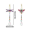 2pcs Diamond Painting Dragonfly Bee Suncatcher Hanging Ornament