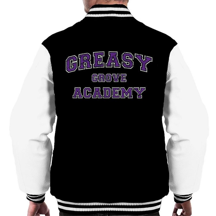 Fortnite Greasy Grove Academy Varsity Text Men's Varsity Jacket