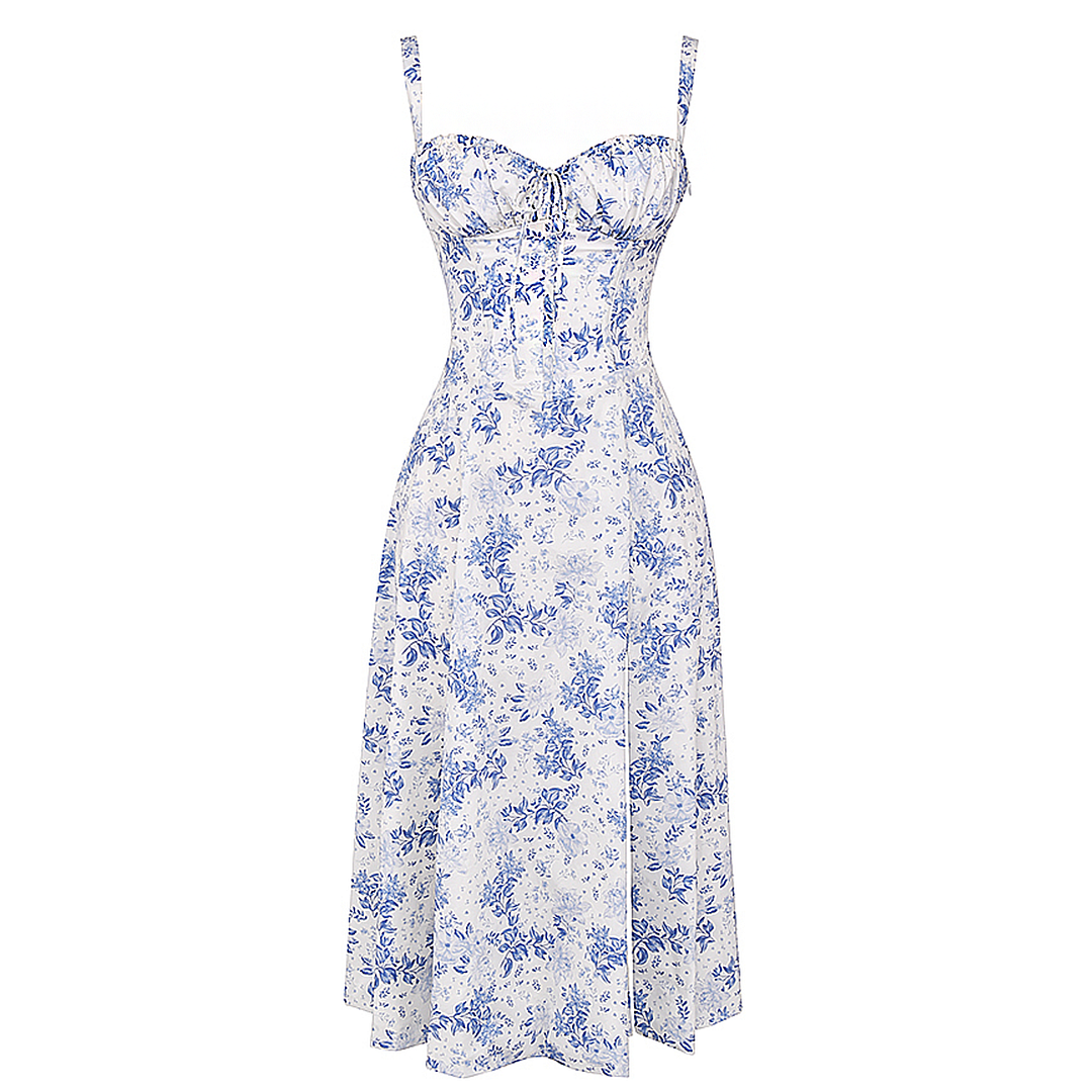 Fiora - Midi Bustier Corset Sun Dress