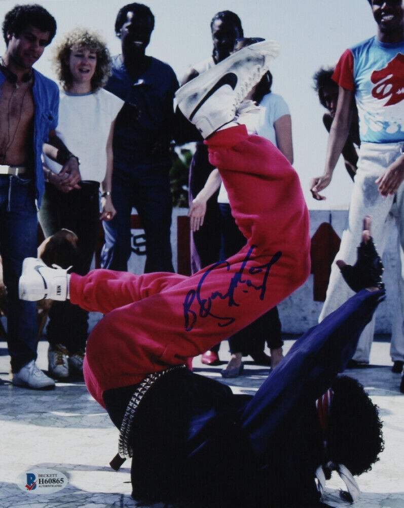 Michael Boogaloo Shrimp Chambers Signed Breakin 8x10 Photo Poster painting Turbo Movie + COA