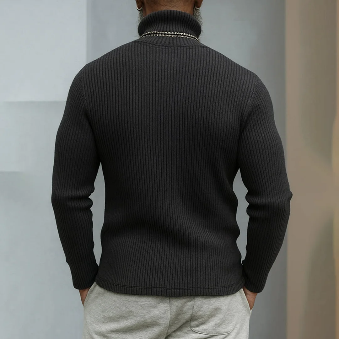 Outdoor Retro Button-Up Turtleneck Top-inspireuse