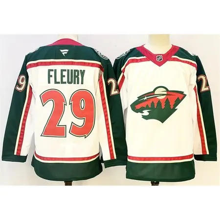 Youth Minnesota Wild #29 Marc-Andre Fleury White 2025 25th Anniversary Stitched Hockey Jersey