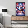 Diamond Painting -DIY Round Drill Independence Day Happy 4th of July(60*40CM)