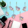 6Pcs DIY Diamond Painting Running Unicorn Keychain