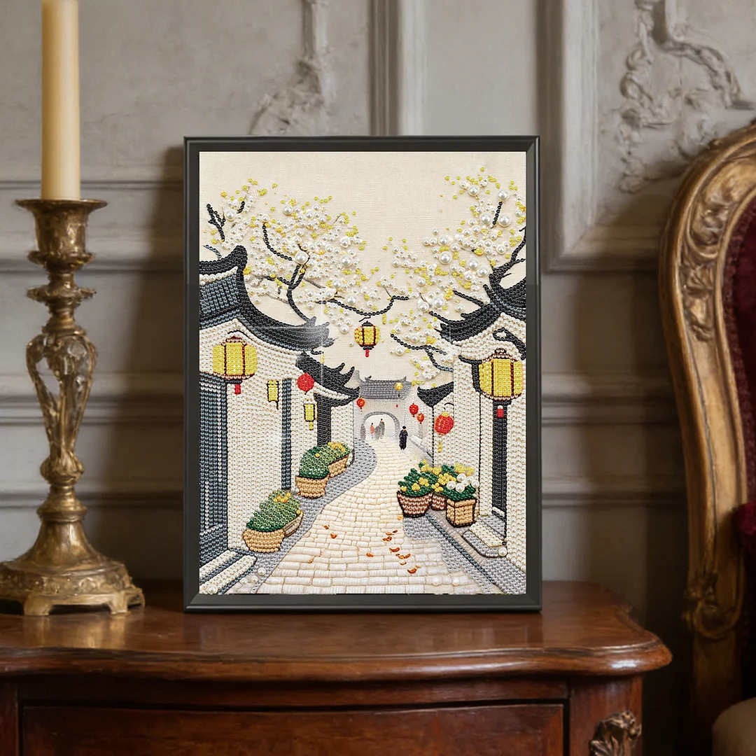 Diamond Painting - Partial Special Shaped Drill - Alley(Canvas|30x40cm)
