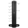 [US Local Warehouse] Vertical Gym Organization for Home Gym Storage Organizer Rack with Lat and Curl Bar Revolving Bars Workout Equipment Storage for 36 Handles & Straps Home Accessories Organization