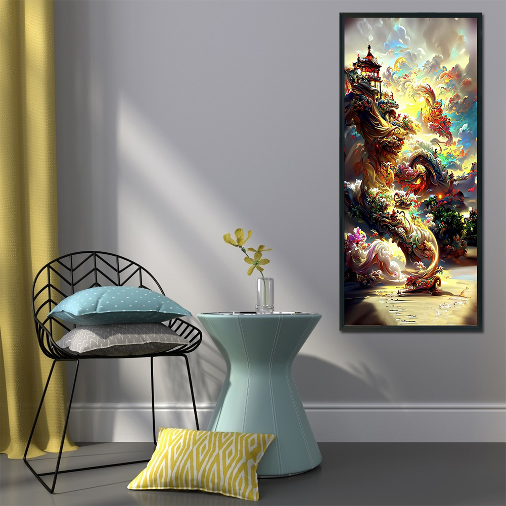 

Cloud Castle - Round Drill Diamond Painting - 30*70CM (Big Size), 501 Original