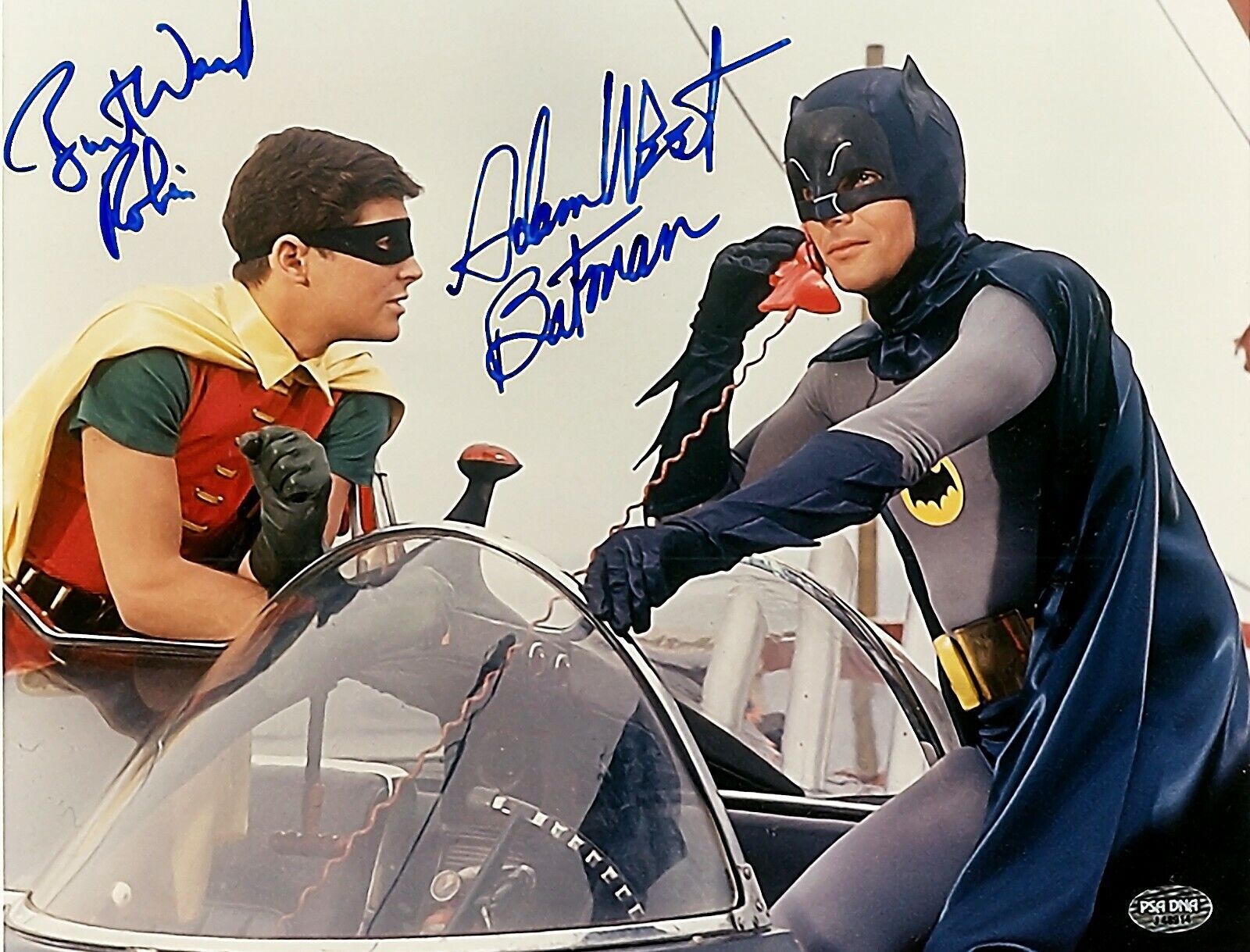 BATMOBILE BATMAN ROBIN SIGNED AUTOGRAPH 8.5X11 Photo Poster painting REPRINT ADAM WEST BURT WARD