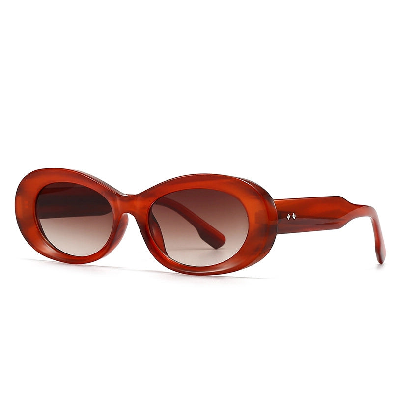 Vintage Style Classic Style Geometric Pc Oval Frame Full Frame Glasses