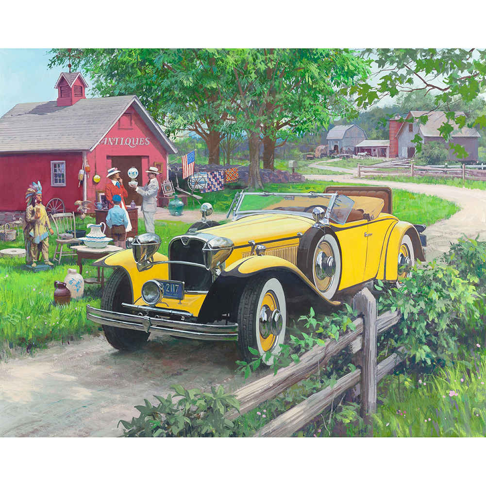 

Outdoor Vehicle - Round Drill Diamond Painting - 40*30CM, 501 Original