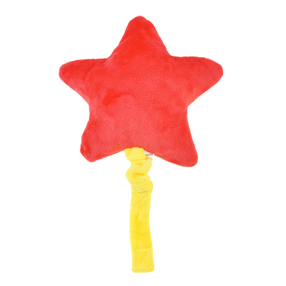 

Pet Dog Soft Plush Toy Squeak Chew Bite Five-pointed Star Cat BB Sound Toys, Pink, 501 Original