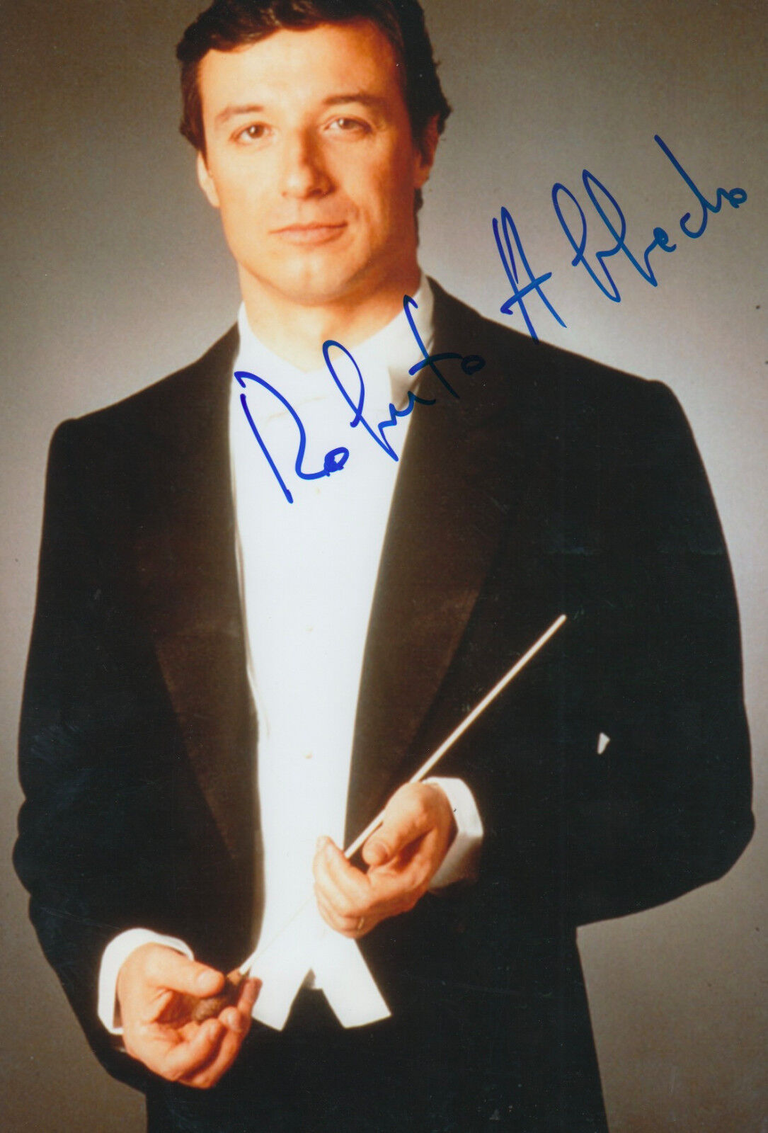 Roberto Abbado Conductor signed 8x12 inch Photo Poster painting autograph