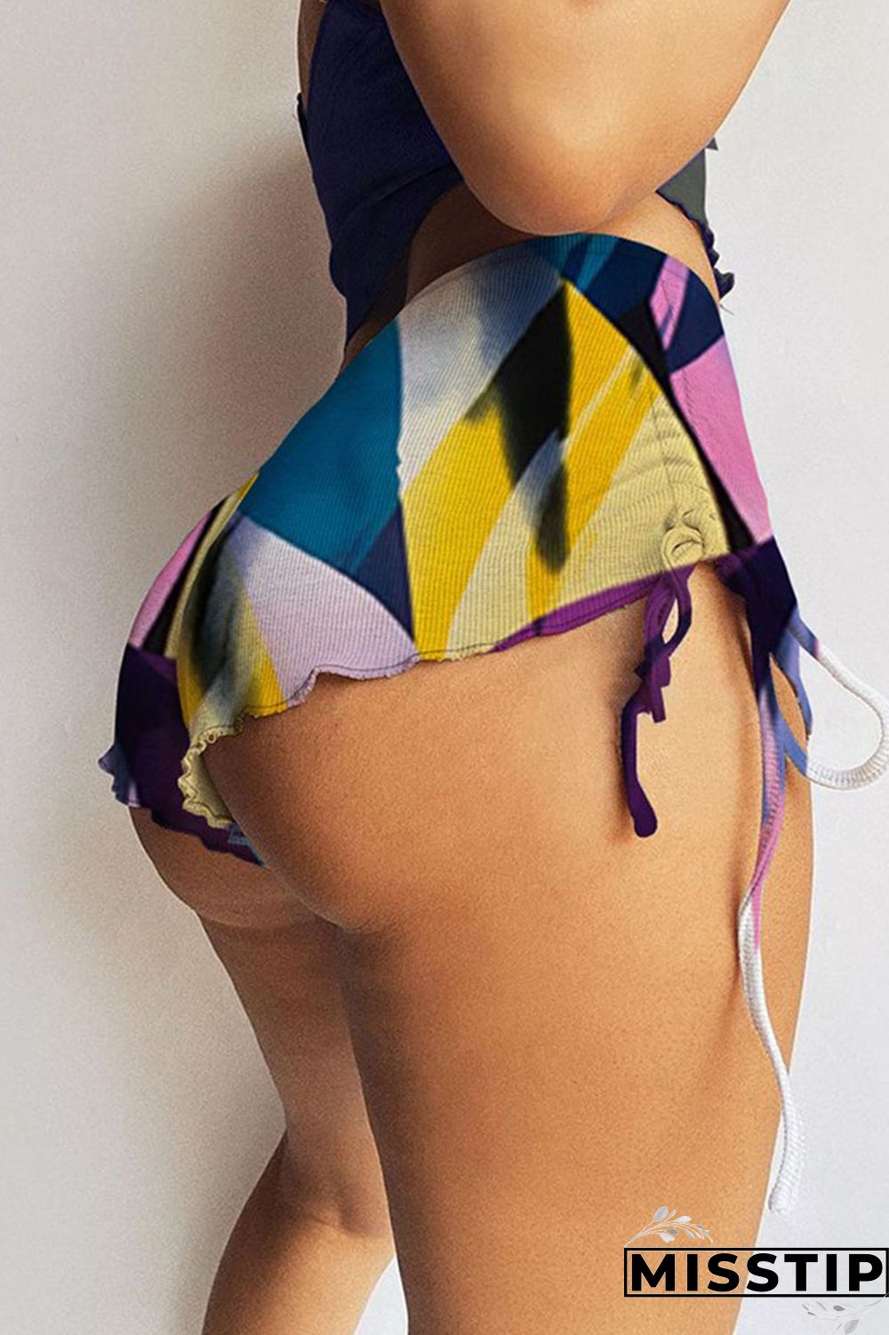 Leopard Print Casual Print Patchwork Draw String Frenulum Sports