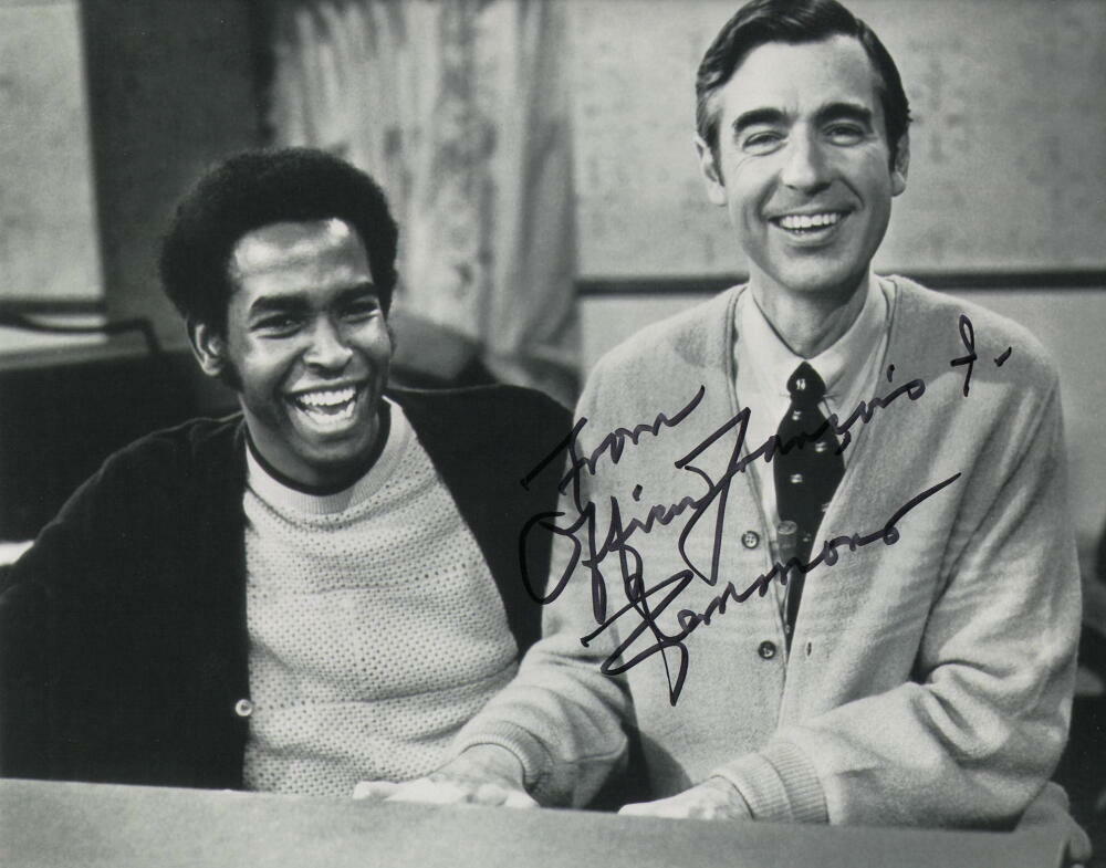 OFFICER CLEMMONS SIGNED AUTOGRAPH 8X10 Photo Poster painting - WITH MISTER ROGERS NEIGHBORHOOD