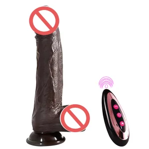 Black Warrior Telescopic Heating Masturbator with Simulation for Female Pleasure