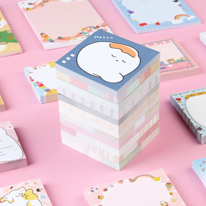 Cute Color Cartoon Pattern Can Stick N Times Message Stickers3