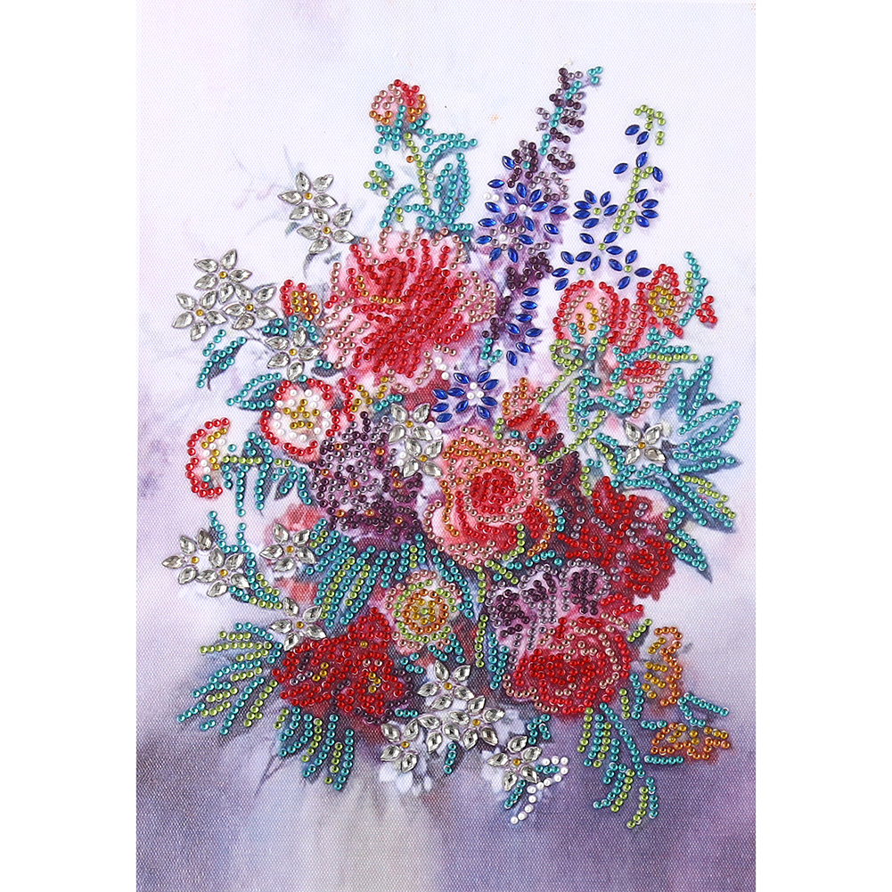

30*40CM - Special Shaped Diamond Painting - Flower Plant, 501 Original
