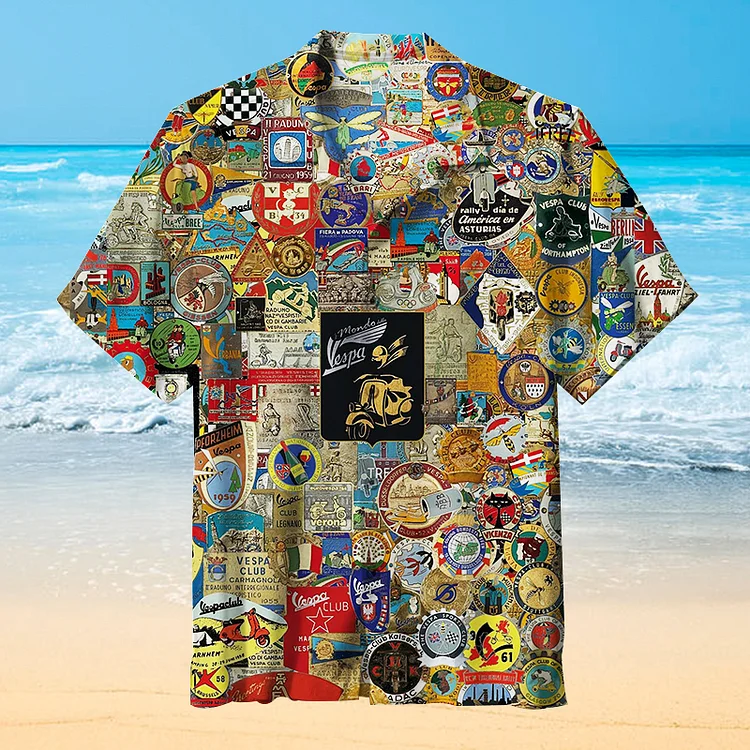 Vespa Plaketten | Hawaiian Shirt